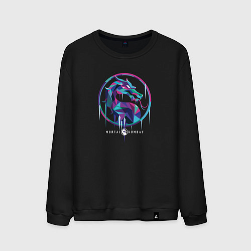 Мужской свитшот Мортал Комбат Саб-Зиро эмблема / Черный – фото 1