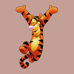 Свитшот хлопковый мужской Винни пух - Тигруля, цвет: пыльно-розовый — фото 2