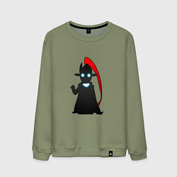 Свитшот хлопковый мужской Игрит - поднятие уровня в одиночку, цвет: авокадо