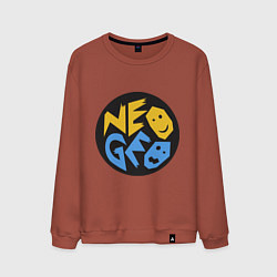 Свитшот хлопковый мужской Neo geo logo, цвет: кирпичный
