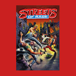 Свитшот хлопковый мужской Обнаженный кулак - улицы ярости, цвет: красный — фото 2