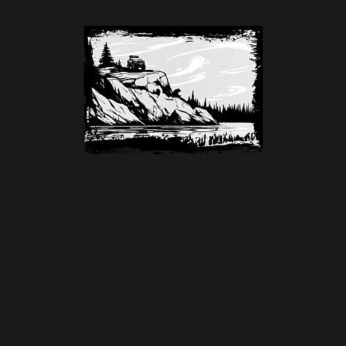 Мужской свитшот Дикие тропы и оффроад / Черный – фото 3