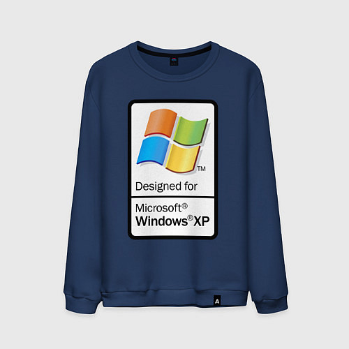 Мужской свитшот Предназначен для xp / Тёмно-синий – фото 1