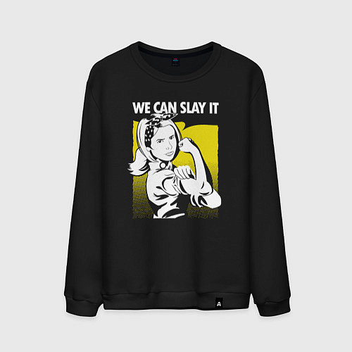 Мужской свитшот Buffy we can slay it / Черный – фото 1