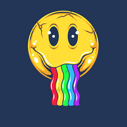 Свитшот хлопковый мужской Rainbow smile, цвет: тёмно-синий — фото 2