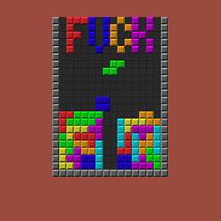 Свитшот хлопковый мужской Tetris, цвет: кирпичный — фото 2