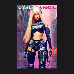 Свитшот хлопковый мужской Cyber Barbie - ai art, цвет: черный — фото 2