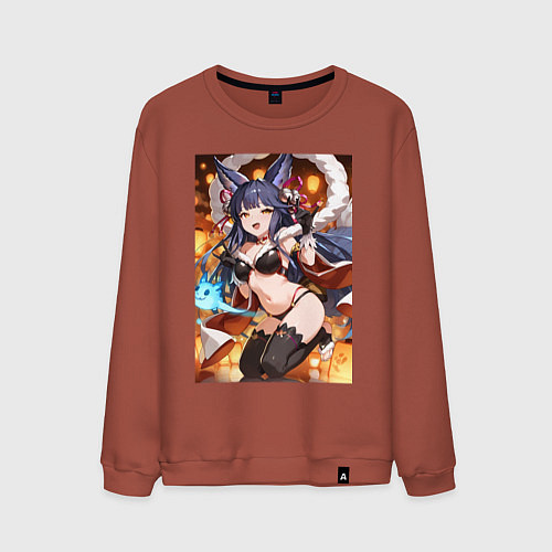 Мужской свитшот Yuel Yuri sexy Granblue Fantasy / Кирпичный – фото 1