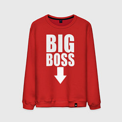 Свитшот хлопковый мужской Big boss arrow, цвет: красный