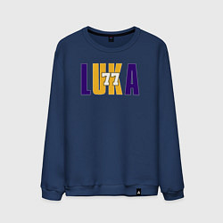 Свитшот хлопковый мужской Lakers Luka, цвет: тёмно-синий