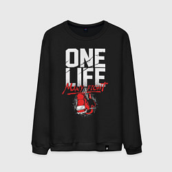Мужской свитшот One life many fight