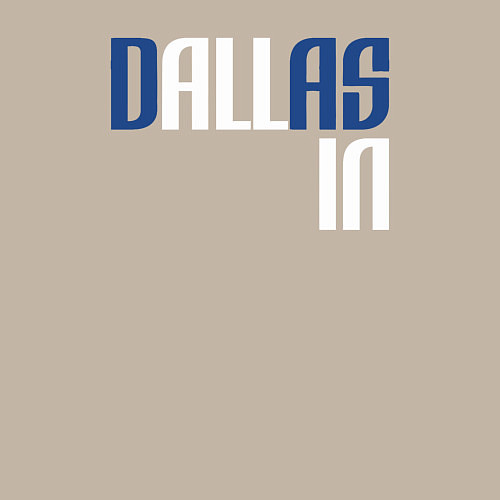 Мужской свитшот Dallas in / Миндальный – фото 3