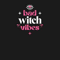 Свитшот хлопковый мужской Bad witch vibes magic, цвет: черный — фото 2