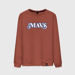 Свитшот хлопковый мужской Mavs, цвет: кирпичный