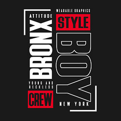 Свитшот хлопковый мужской Bronx style, цвет: черный — фото 2