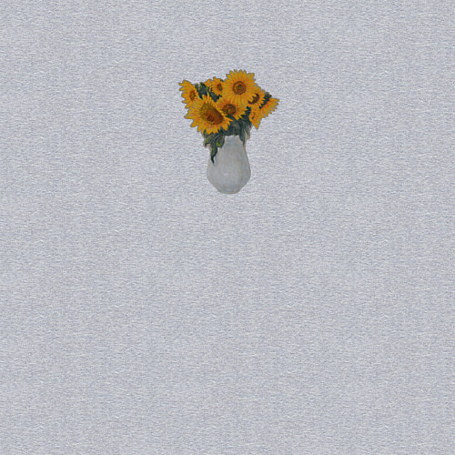 Мужской свитшот Букет подсолнухов / Меланж – фото 3