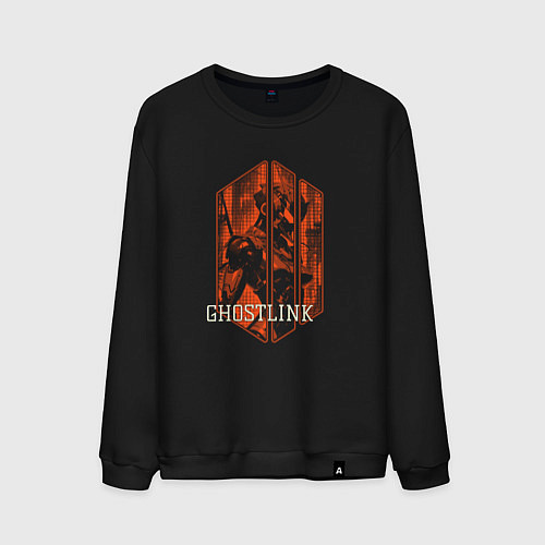 Мужской свитшот Цифровой киборг / Черный – фото 1