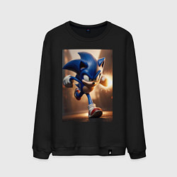 Мужской свитшот Бегущий Соник