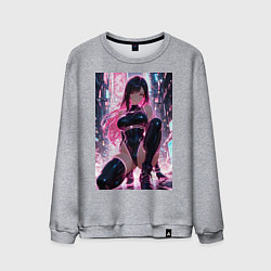 Мужской свитшот Тифа Локхарт из Final Fantasy VII в стиле киберпан