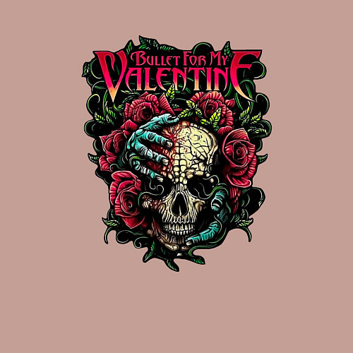 Мужской свитшот Пуля для моего Валентина / Пыльно-розовый – фото 3