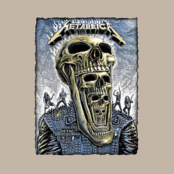 Свитшот хлопковый мужской Metallica - playbill, цвет: миндальный — фото 2