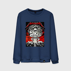 Свитшот хлопковый мужской Metallica - Toronto playbill, цвет: тёмно-синий