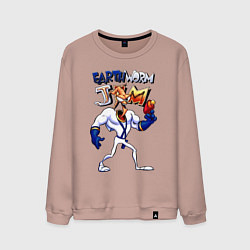 Свитшот хлопковый мужской Sega Jim, цвет: пыльно-розовый