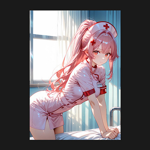 Мужской свитшот Медсестричка позаботится о тебе / Черный – фото 3