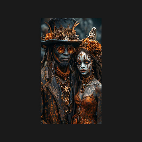 Мужской свитшот Voodoo people / Черный – фото 3