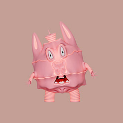 Свитшот хлопковый мужской Cartoon monster pink, цвет: пыльно-розовый — фото 2