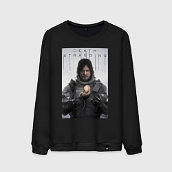 Свитшот хлопковый мужской Death Stranding - Norman Reedus, цвет: черный