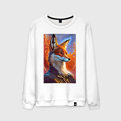 Мужской свитшот Fox fashionista - ai art fantasy