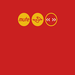 Свитшот хлопковый мужской Depeche Mode - mute records ltd, цвет: красный — фото 2