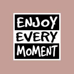 Свитшот хлопковый мужской Наслаждаться каждым моментом, цвет: пыльно-розовый — фото 2