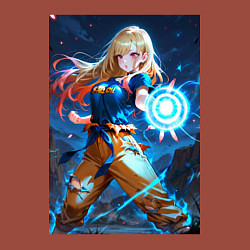 Свитшот хлопковый мужской Марин Китагава косплей Dragon Ball, цвет: кирпичный — фото 2