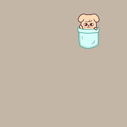 Свитшот хлопковый мужской PuppyM in pocket, цвет: миндальный — фото 2