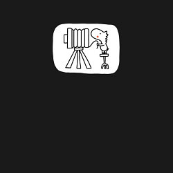 Свитшот хлопковый мужской Старый фотоаппарат, цвет: черный — фото 2