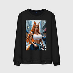 Мужской свитшот Рыжая лиса-полицейский