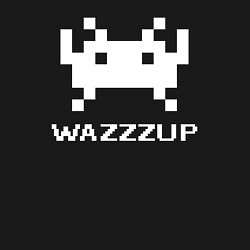 Свитшот хлопковый мужской Space invader wazzzup, цвет: черный — фото 2