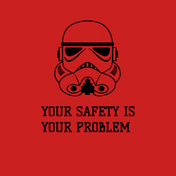 Свитшот хлопковый мужской Ваша безопасность ваши проблемы, цвет: красный — фото 2