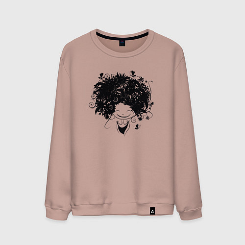 Мужской свитшот Spring girl / Пыльно-розовый – фото 1