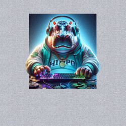 Свитшот хлопковый мужской Hippo - esports player, цвет: меланж — фото 2