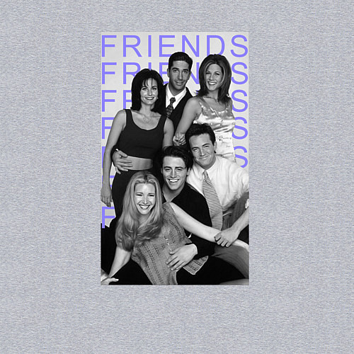 Мужской свитшот Сериал Друзья / Меланж – фото 3