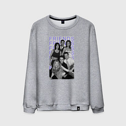 Свитшот хлопковый мужской Сериал Друзья, цвет: меланж