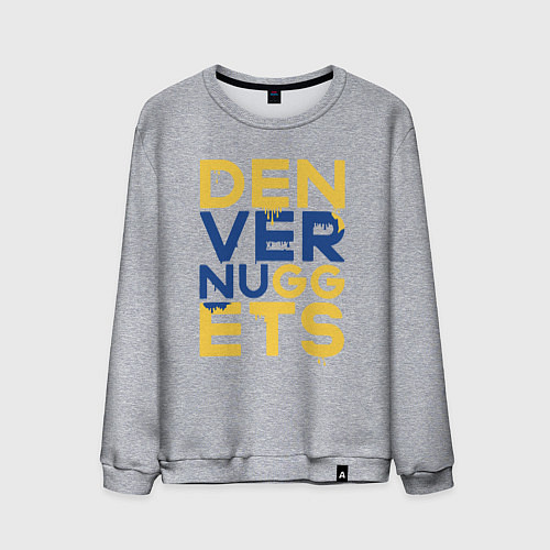 Мужской свитшот Denver Nuggets NBA / Меланж – фото 1