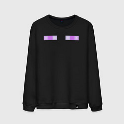Свитшот хлопковый мужской Enderman Minecraft, цвет: черный