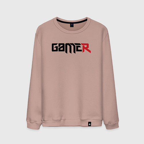Мужской свитшот Gamer / Пыльно-розовый – фото 1