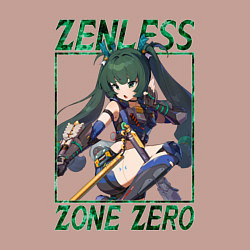 Свитшот хлопковый мужской Qingyi - Zenless Zone Zero, цвет: пыльно-розовый — фото 2