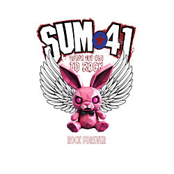 Свитшот хлопковый мужской Sum 41 розовый кролик, цвет: белый — фото 2