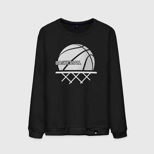 Мужской свитшот Basketball play / Черный – фото 1